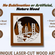 Wooden Statue of Liberty wall hanging with stand support and ready-to-hang design