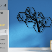 1005 - Hexagon Wall Hanging (1)