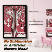 Love Tree wooden wall hanging for office and study room décor