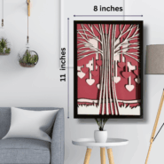 Love Tree wooden wall hanging size 11 x 8 inches for home décor