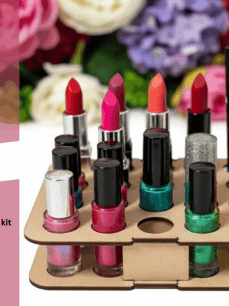 EliteCraft wooden beauty stand makeup organizer gift for girls